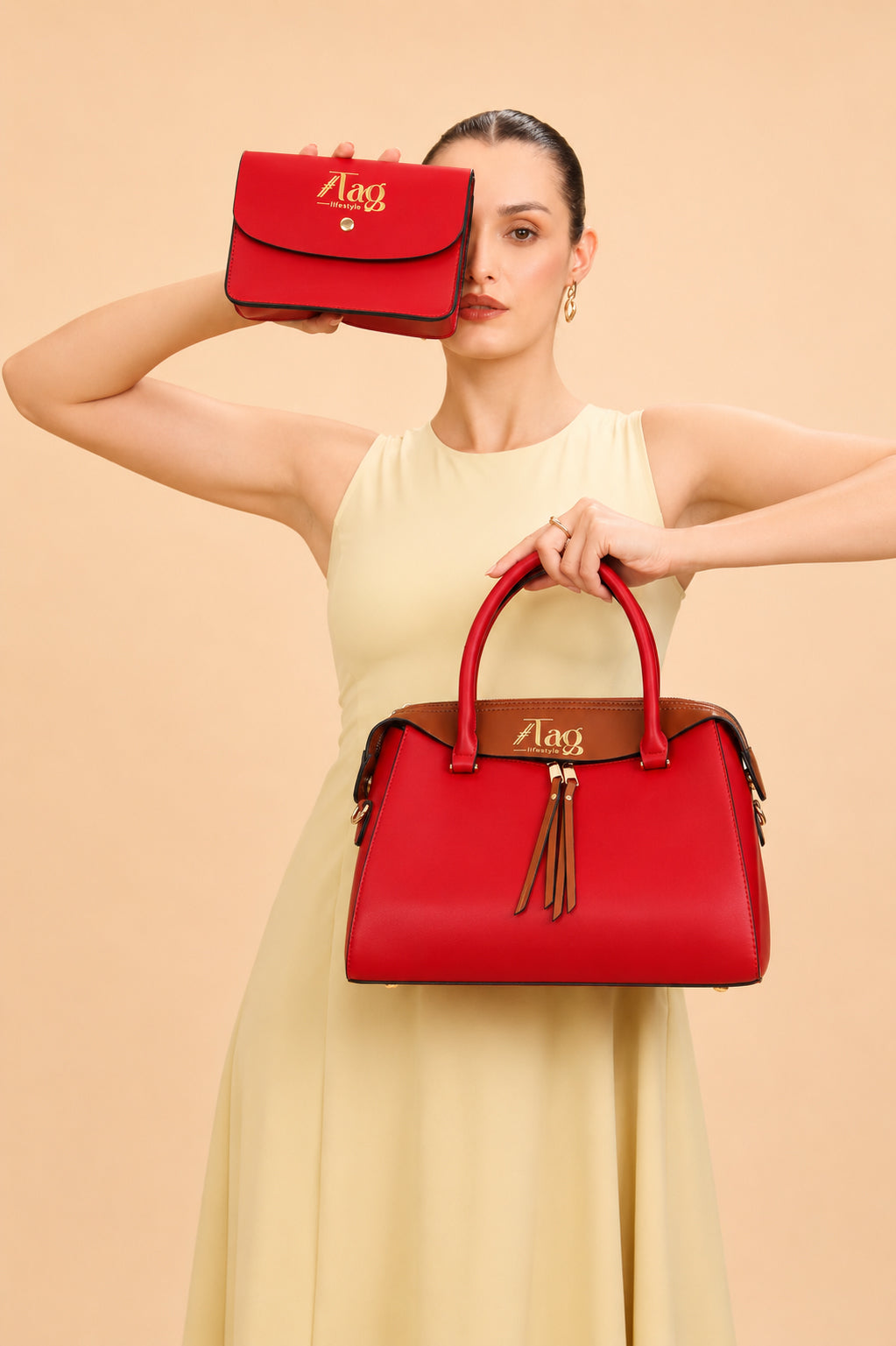 Women’s Satchel Handbag 2-Piece Set
