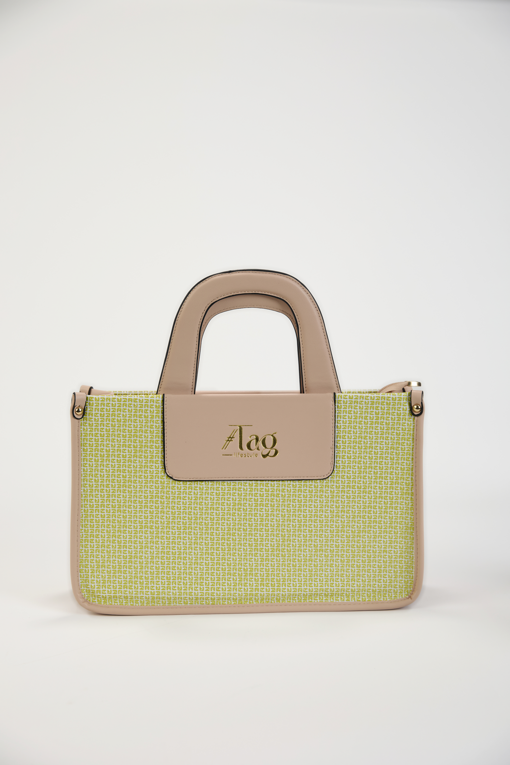 The City-Chic Mini Tote Bag Pastel Lime & Blush