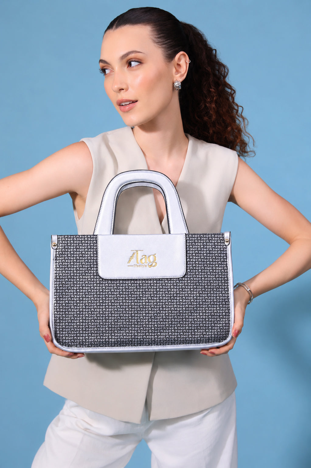 The City-Chic Mini Tote Bag  Gunmetal