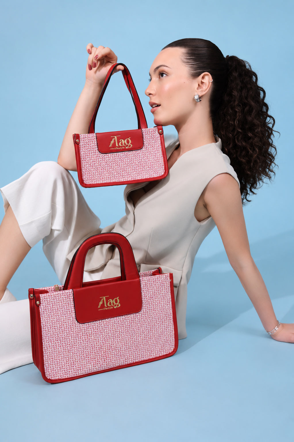 The City-Chic Mini Tote Bag Crimson