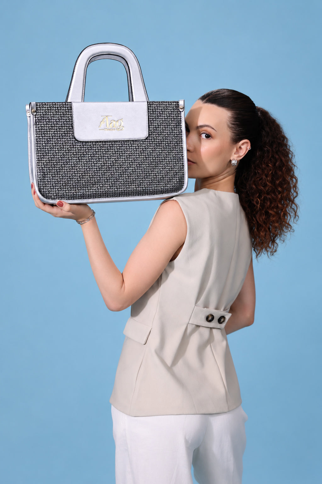 The City-Chic Mini Tote Bag  Gunmetal
