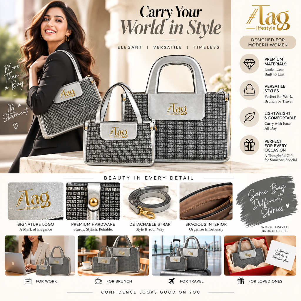 The City-Chic Mini Tote Bag  Gunmetal