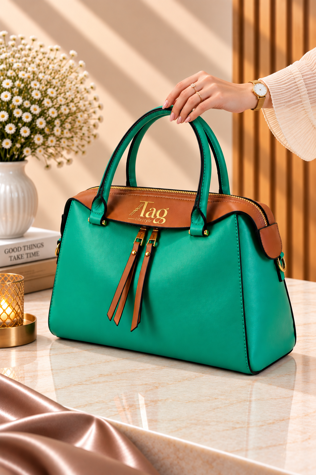 Women’s Satchel Handbag 2-Piece Set